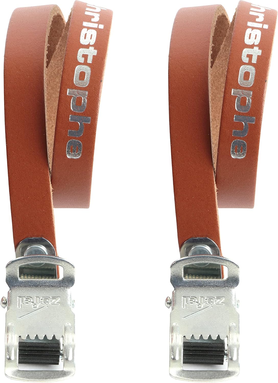 Christophe courroies cale-pieds Marron (foncé)