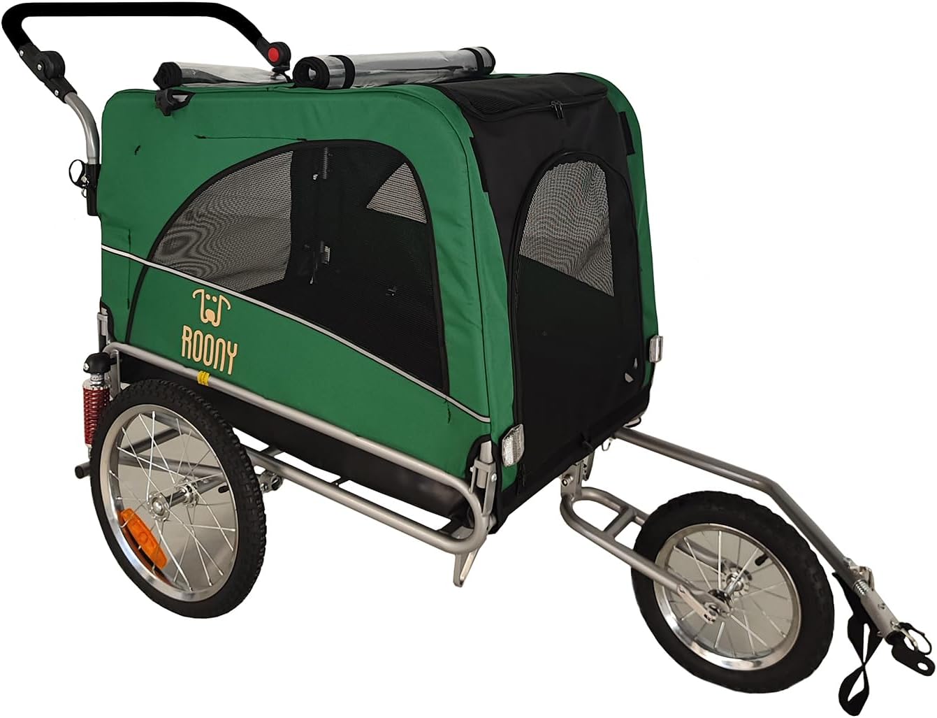 Remorque à vélo 2en1 pour Chien XL avec Suspension