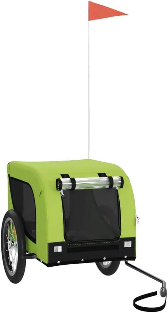 Remorque de vélo pour Animaux de Compagnie remorques de vélo pour Animaux de Compagnie remorque de vélo 124 x 65 x 66 cm Vert