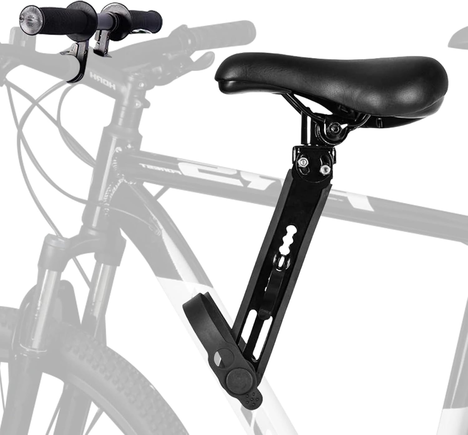 Siège de vélo avant pour enfant - Siège de vélo avant - Portable - Avec guidon et pédale - Siège de vélo amovible pour enfants