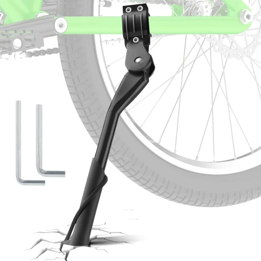 ROELLY Béquille de Vélo Réglable en Hauteur, Fond Antidérapant en Silicone, Béquilles pour Vélo, Support de Vélo de 24 à 29 Pouces pour VTT, Vélos Électriques, Vélos de Randonnée, Vélos de Ville