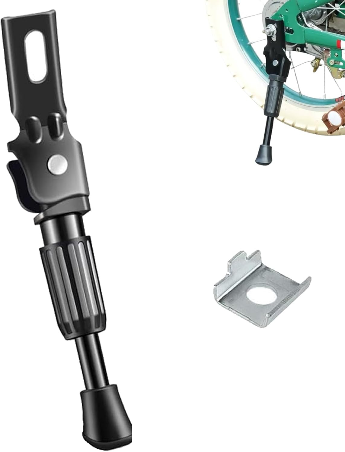 HXHWKEN Béquille Vélo Enfant 12 Pouces Béquilles pour Vélo Réglable Béquille Velo Universelle Antidérapant pour Enfants BMX VTT Montagne Cyclisme