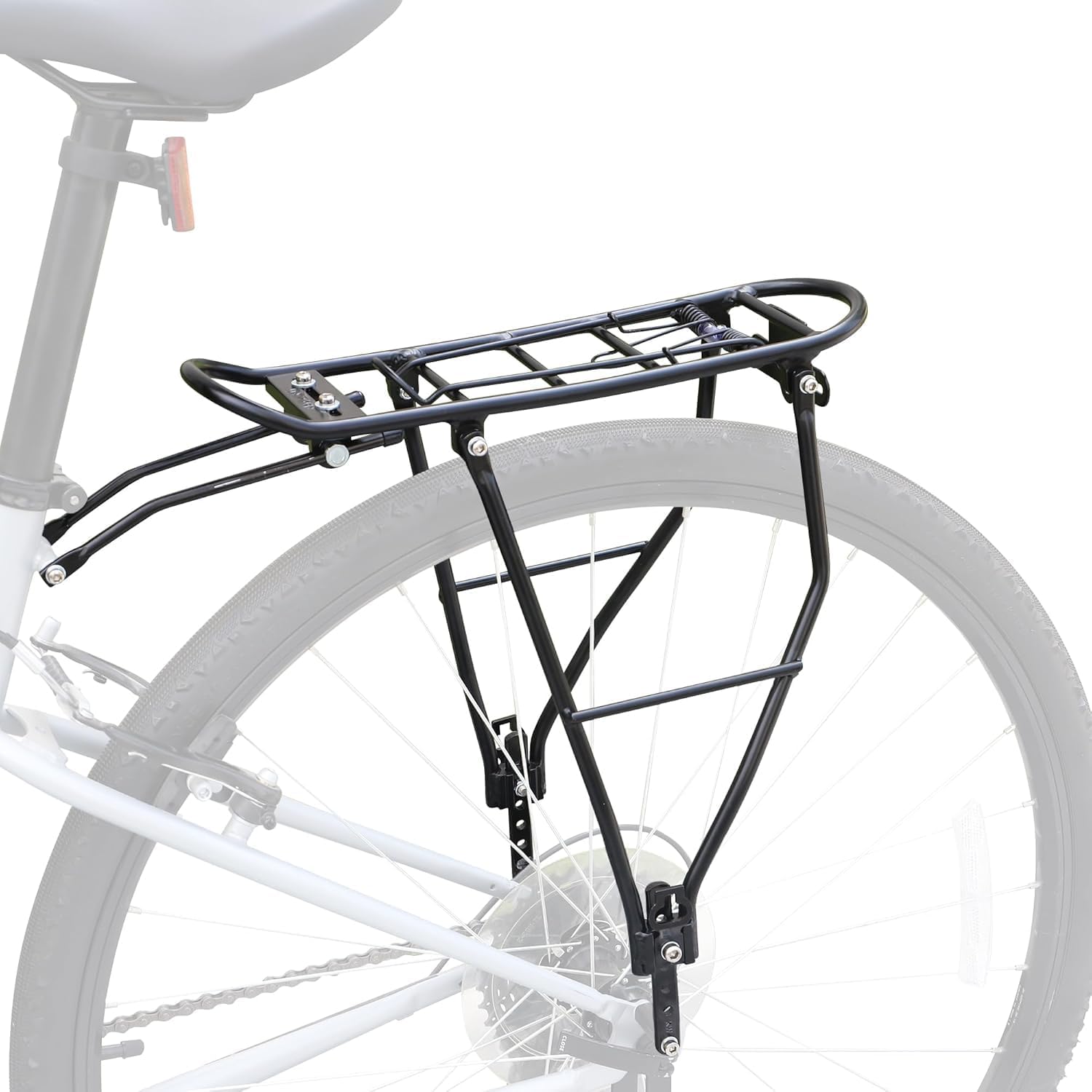 GRELiving Porte-bagages arrière réglable pour vélo de course de 24" à 28"/700c