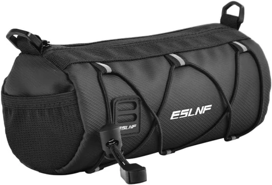 Zhufas Sac de Guidon Vélo, Sacoche Cadre Velo, Sac de Guidon de Vélo Imperméable, Accessoires pour vélos 2,4 L(Noir)