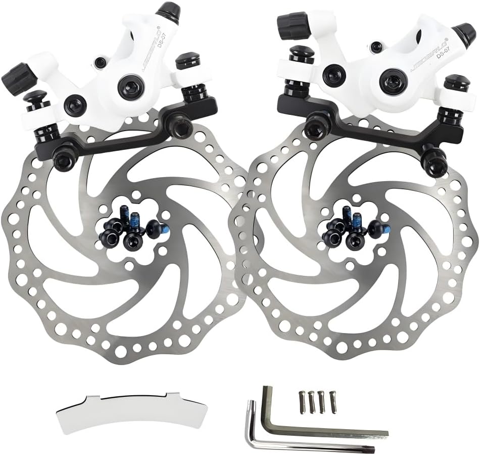 GUOFANG Kit de Frein à Disque pour vélo, étrier de Frein mécanique à Disque, Frein à Disque Avant et arrière Universel, Frein à Disque mécanique d'extérieur en Aluminium