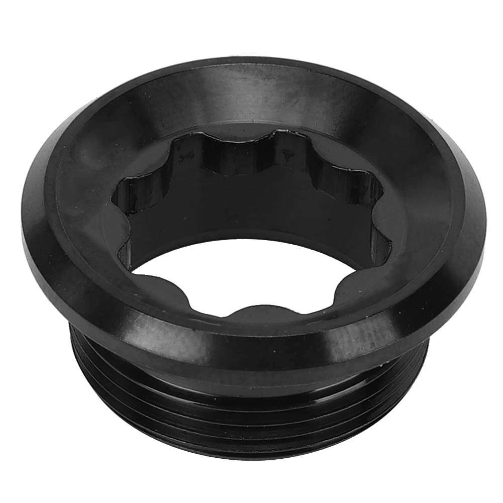 Pédalier de vélo de route RT122 en alliage de titane, couvercle de manivelle, vis, boîtier de pédalier pour passionnés de cyclisme (Black RT122)