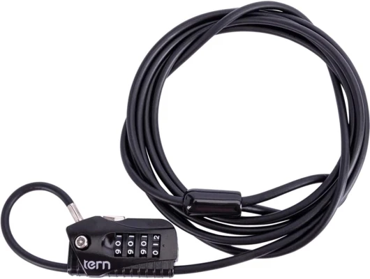Tern Antivol à combinaison extra long Cargo Lid Lock Noir
