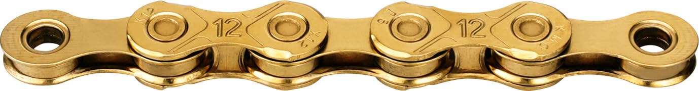 KMC X12 Chaîne cirée 12 vitesses Ti-N Or 126 maillons Ti-N Gold