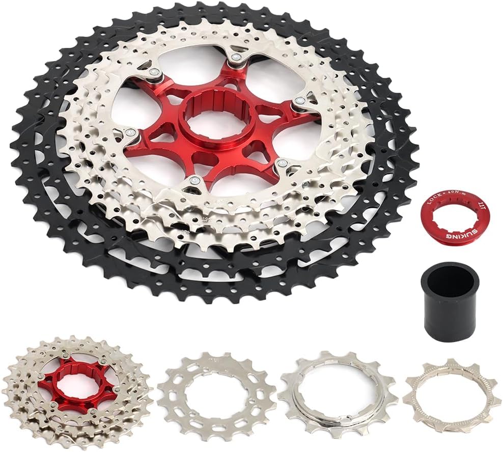 Cassette de vélo 12 Vitesses 11-50/11-52 Dents Cassette Compatible avec Shimano Sram Sunrace, Convient pour VTT, vélo de Route