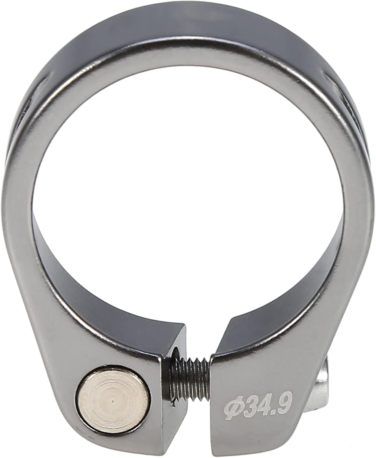 Collier de Selle de Vélo 34,9 Mm, Collier de Selle en Aluminium pour Selle de Vélo, Collier de Selle Universel en Alliage, pour Tige de Selle de Bougie VTT Tige de Selle de Vélo 34,9 Mm Titane