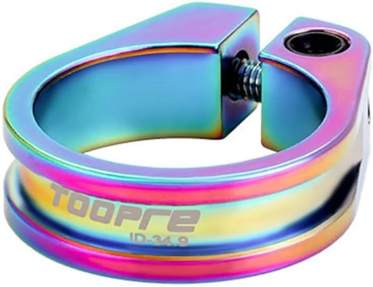 HOUSON Collier de selle de vélo en aluminium, 34,9 mm, multicolore, libération rapide pour VTT, route, ville, vélos pliants