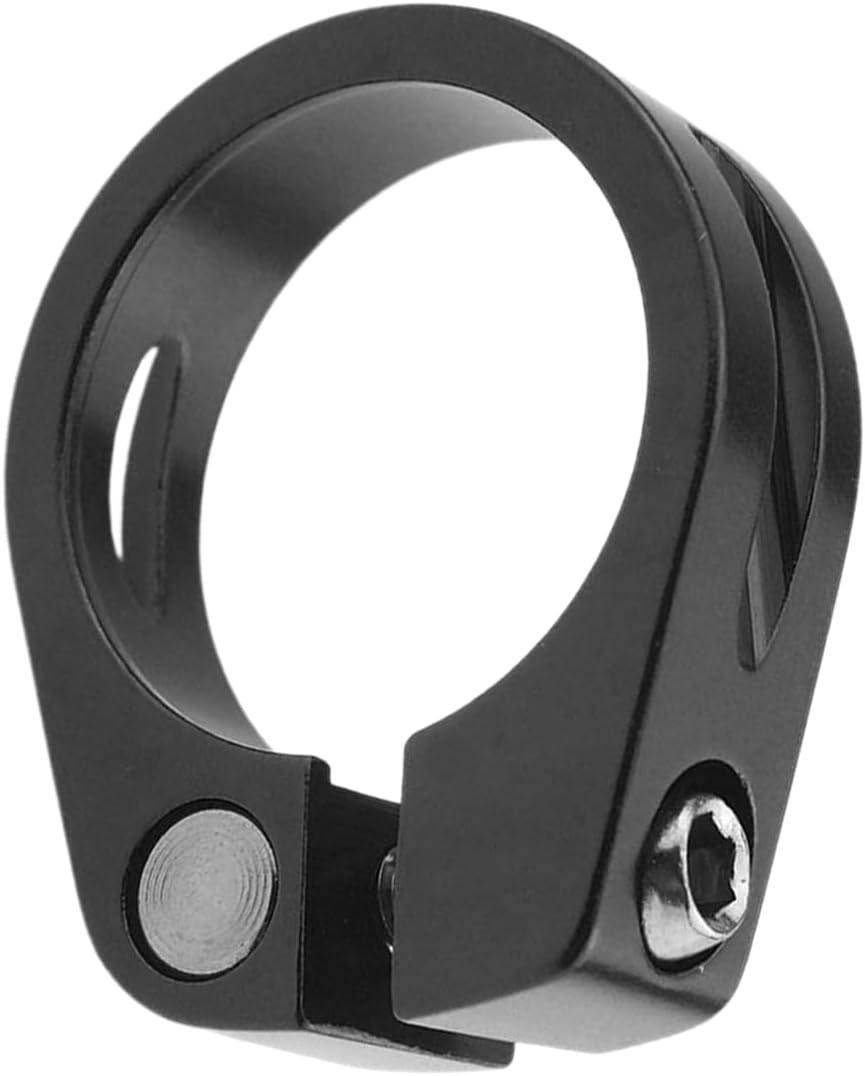 Collier de Serrage Noir pour Selle de Vélo - En Alliage d'Aluminium - Accessoire et Adaptateur de Montagne