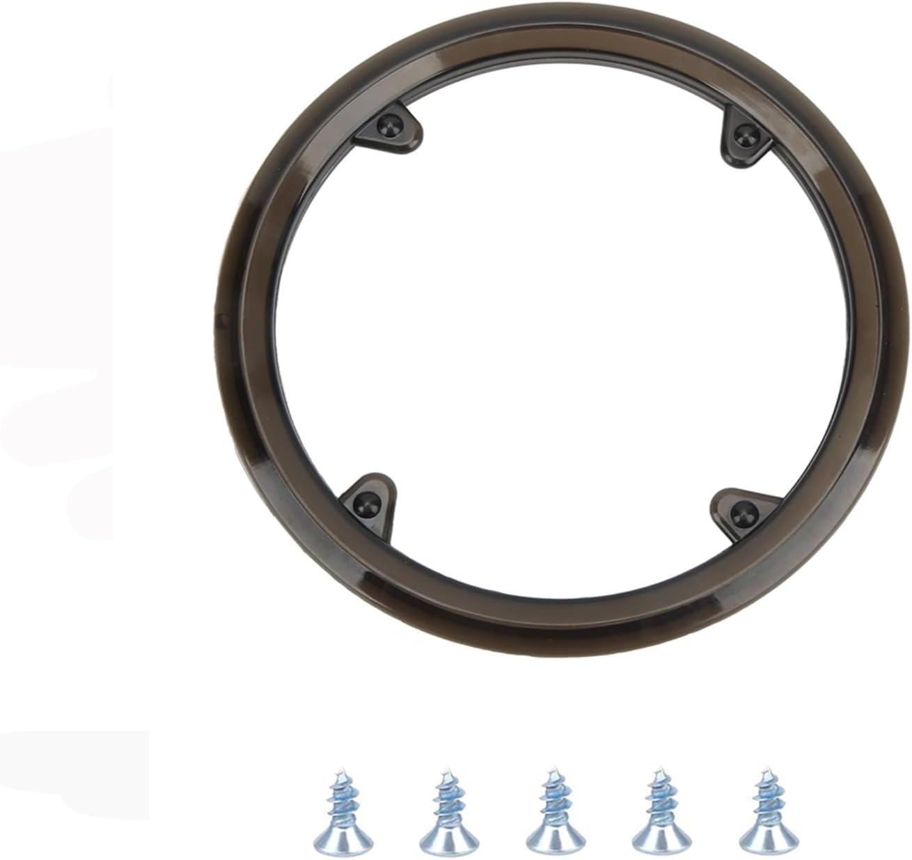 Floatdream Couvre-Chaîne de Vélo, Anneau de Protection de Chaîne de Vélo en Plastique, Disque de Protection de Chaîne 8 Trous, pour 42 Dents de Vélo VTT (Marron)