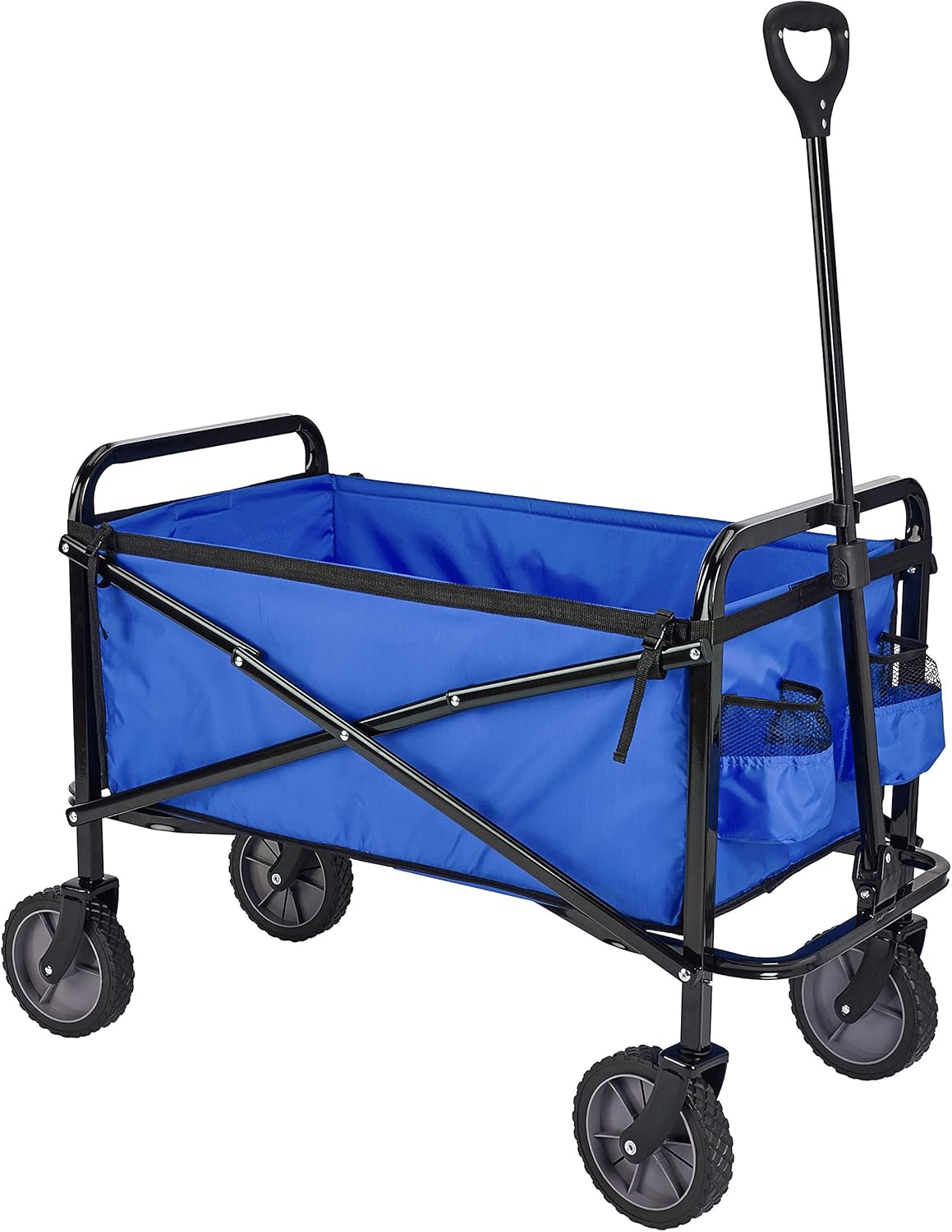 Collection d’outils de jardin - Chariot d’extérieur pliable pour jardinage avec housse protectrice, Bleu