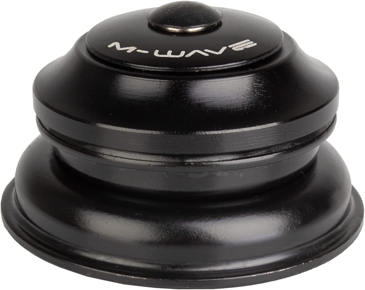 M-WAVE 390810 Jeu de Direction Semi-intégré Unisexe, Noir, 1 1/8" → 1,5"