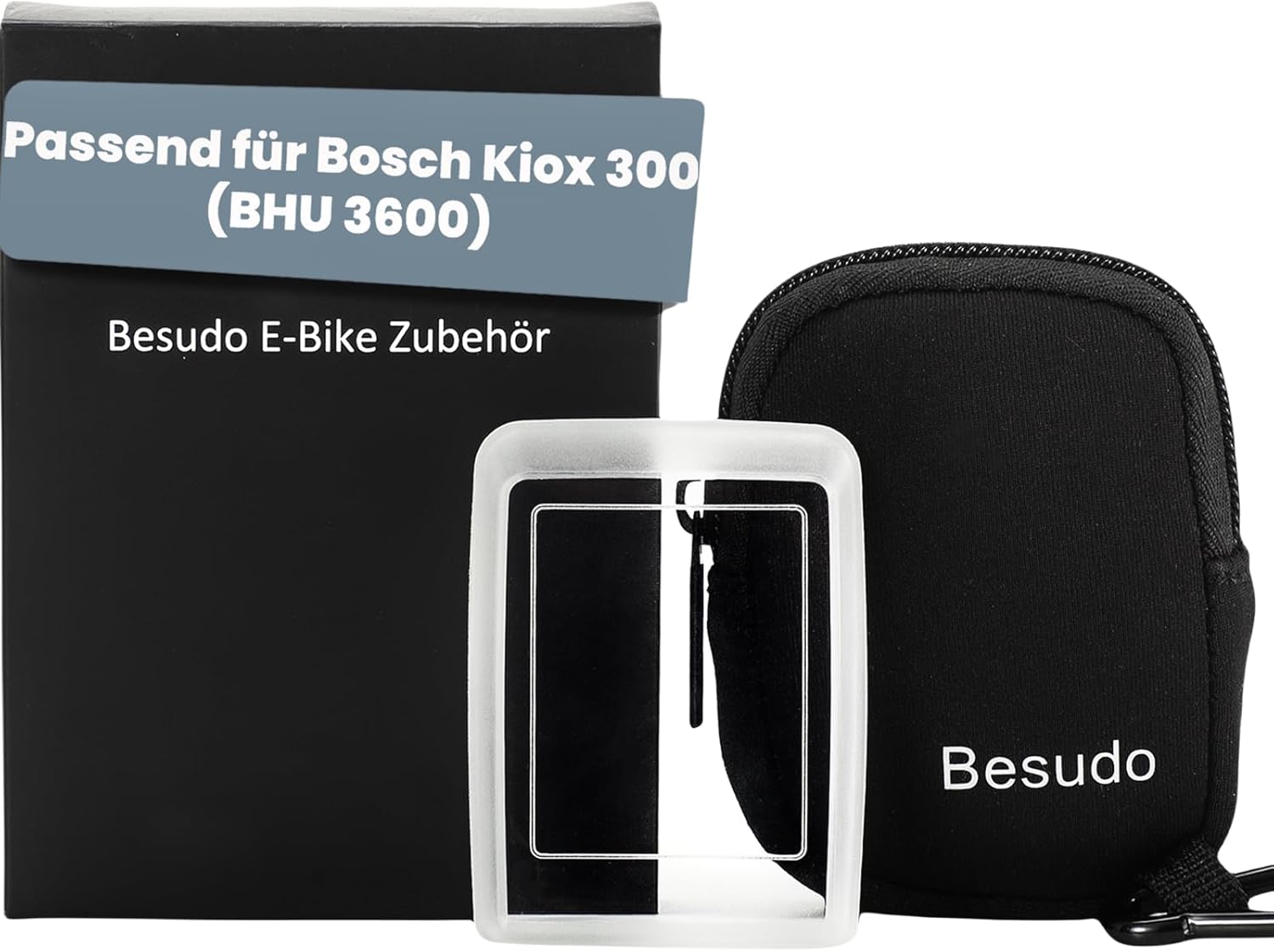 Kit de protection pour écran Bosch Kiox 300 avec étui de protection pour écran de vélo électrique Bosch Kiox 300 contre les rayures et les chocs