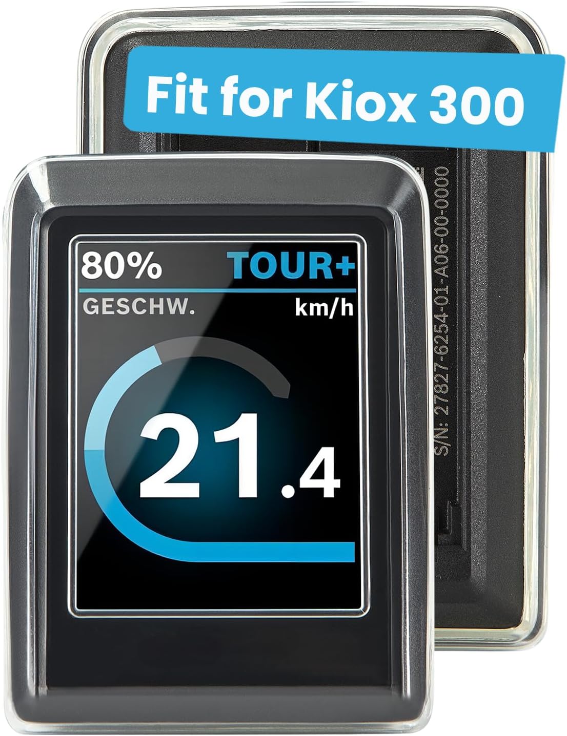 Étui de protection pour écran Bosch Kiox 300 - Protection d'écran transparente pour Kiox 300 contre l'eau, la poussière et les rayures - Accessoire de vélo électrique