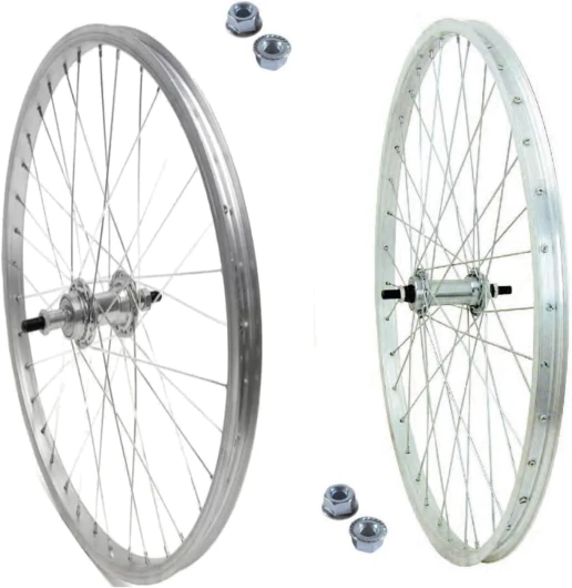 Paire de roue/jante avant + arrière 28" pour Citybike 700 x 35 6/7 vitesses, en aluminium/acier
