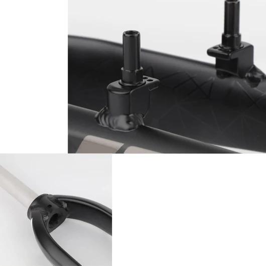 Fourche Rigide VTT 26" Ou 27,5" - Alliage Aluminium, Axe QR 9x100 Mm, Pour Frein Disque Ou V-Brake