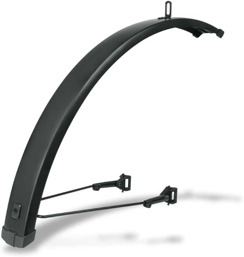 SKS GERMANY INFINITY GARDE BOUE AVANT UNIVERSEL 56 27,5" - 29" (Garde-boue de vélo, compatible avec la série de porte-bagages Infinity, aluminium/plastique), noir