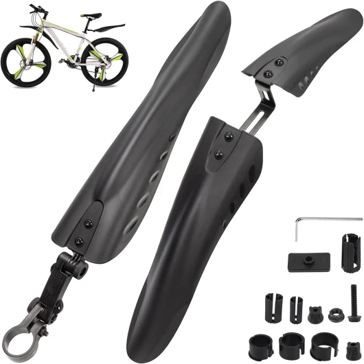 Garde Boue de vélo Garde Boue VTT Universelle pour 24-29 Pouces Garde-Boue Avant & arrière de vélo de Montagne réglable,VTT Route Montagne