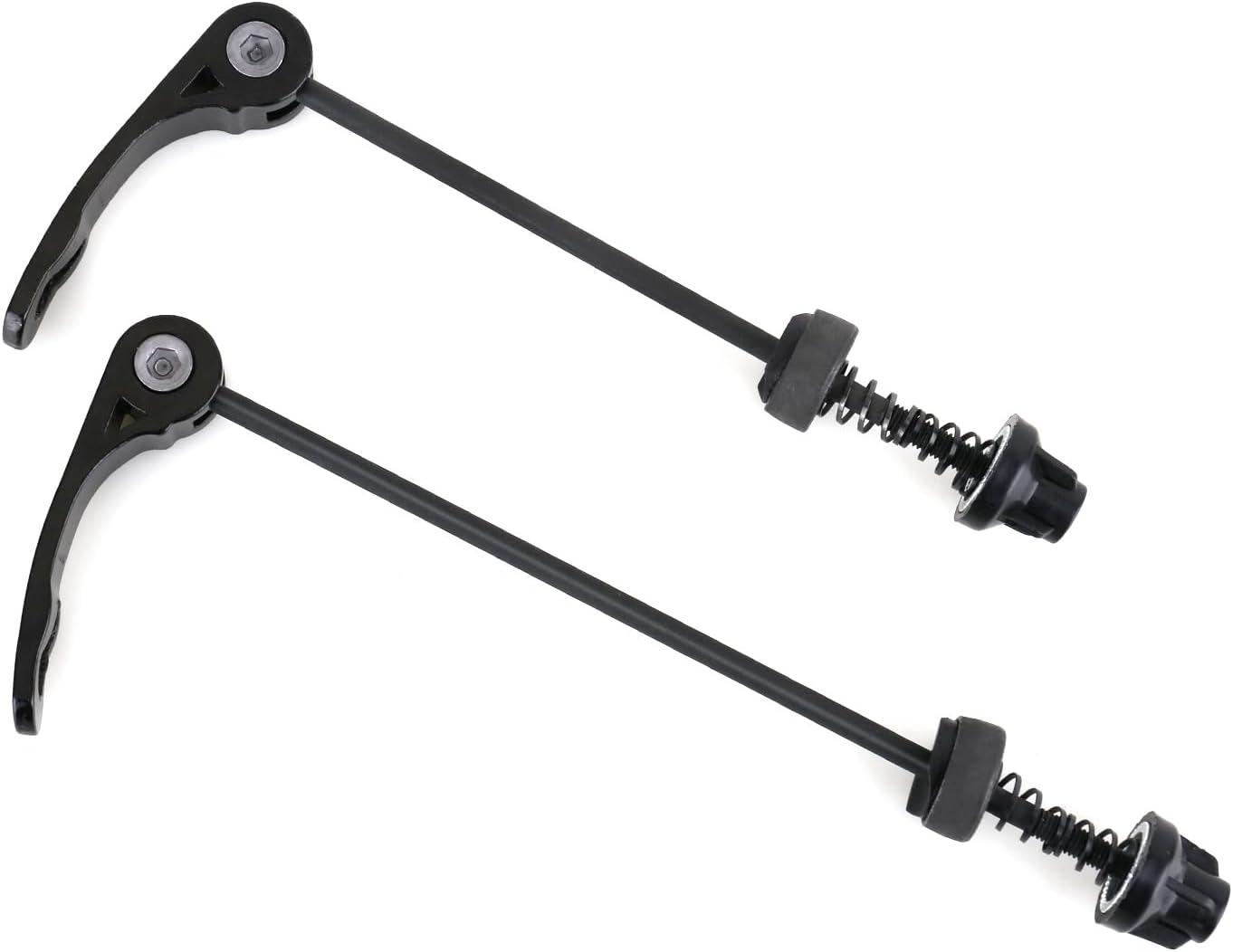 DMJJSD 2pièces Axes De Roue Avant Et Arrière De Vélo À Dégagement Rapide Platt libération Rapide de vélo Set de Serrage Rapide pour Plupart des Vélos, Vélo De Route VTT -Bleu