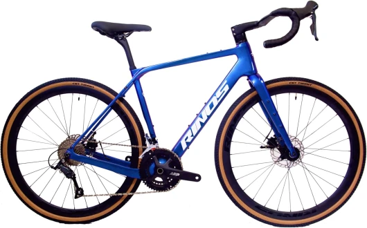 Sandman 1 Vélo Gravel Carbone – Sora 18 Vitesses, Freins à Disque, Pneus 700x40C – Ultra Léger 9,8kg – Vélo Route & Chemins Mixtes – Or/Violet XL (58cm) Violet