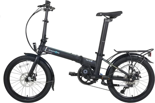 Dahon Unio E20 Vélo Électrique Pliant VAE 20 Pouces 36V/200W Moteur Central Batterie intégrée dans la Tige de Selle 9 Vitesses Tout Terrain 36V 9.5AH Cellules de Batterie