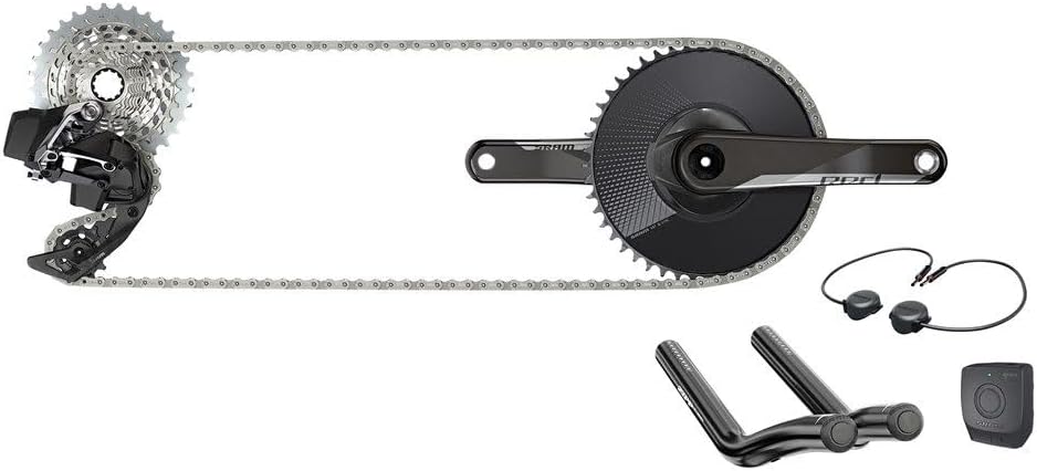Sram Red Etap Axs 1X D1 électronique Aero Groupe Transmission (650mm Blips X2, X2 650mm Clics, Blip Box, arrière Der et Batterie, Chargeur et Cordon, et Guide de démarrage Rapide): Noir