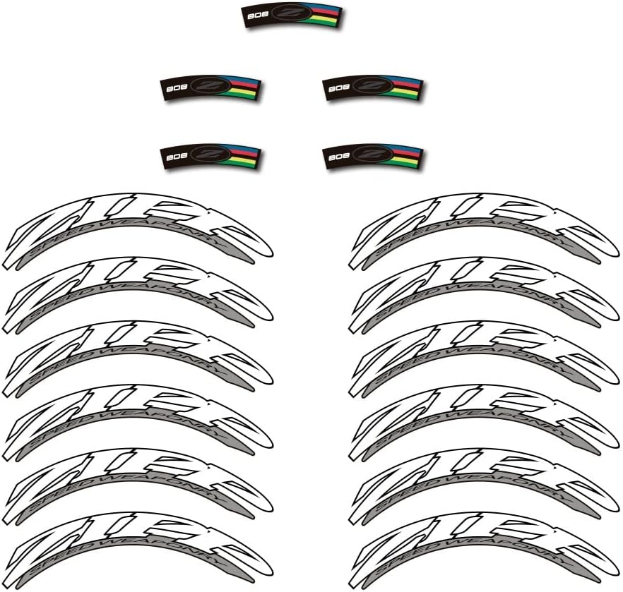 Autocollants compatible avec de Jante de vélo de route Zipp uci 808 80mm