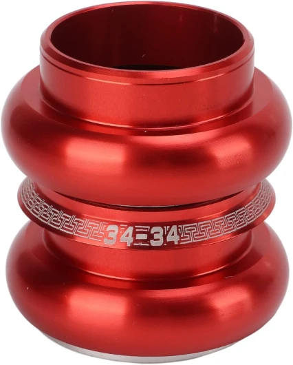 Equlup Jeu de Direction de vélo, 34 mm/1,3 po Jeu de Direction à Double roulement scellé Alliage d'aluminium léger Jeu de Direction à Fourche Avant pour VTT Vélos de Route