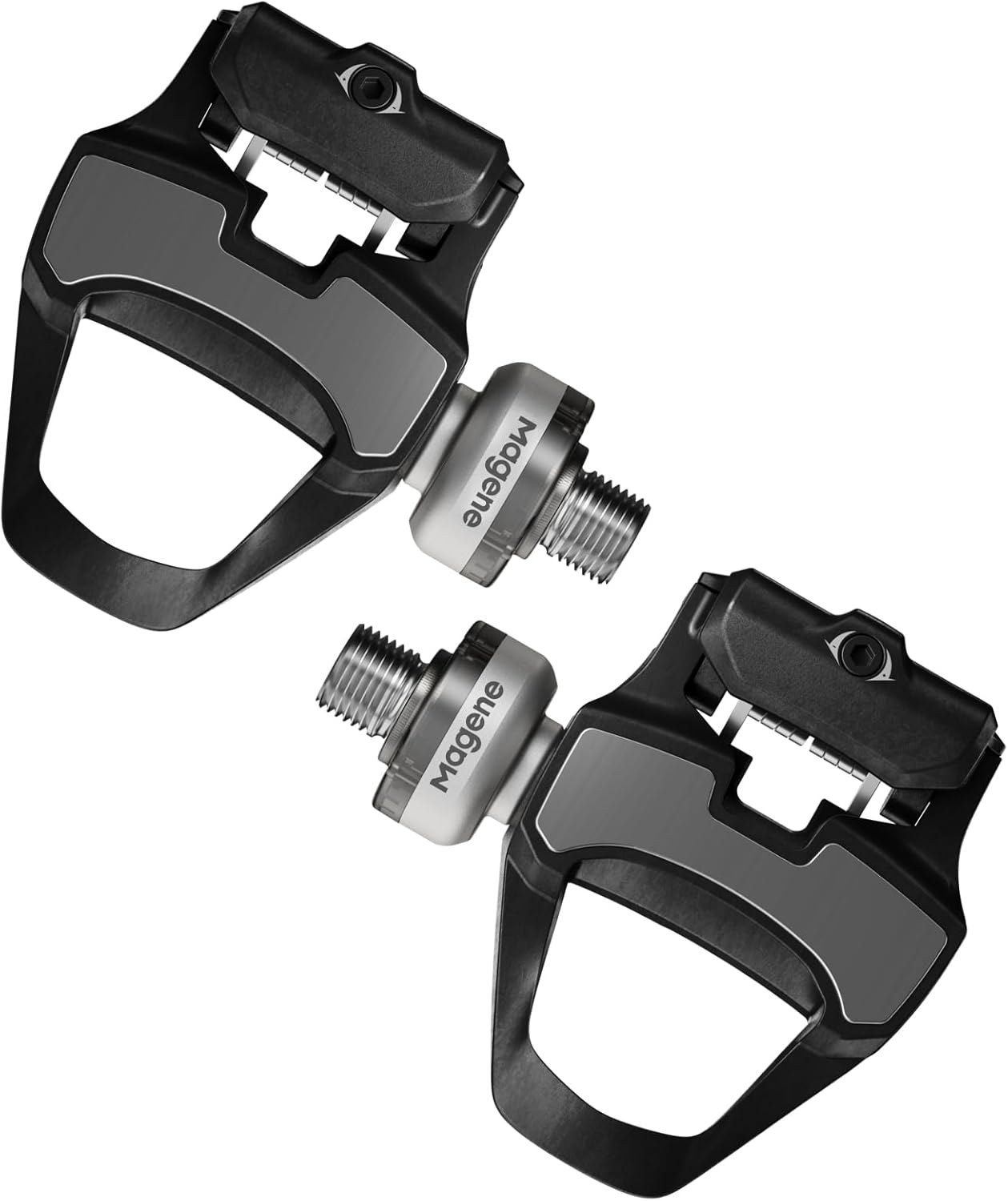 P715 Capteur de Puissance à Pédales, Précision de Puissance de ± 1%, Autonomie de 120h, Bluetooth Ant+, Pédales de Vélo Double Face Compatible avec (SPD-SL)/(KEO)