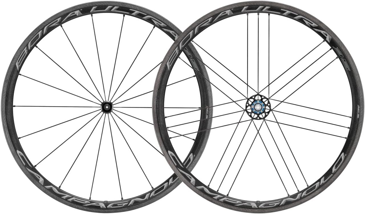 Campagnolo Jeu de roues en carbone Bora Ultra 50 Tubular // 9s-11s (Dark Label) Noir Taille unique