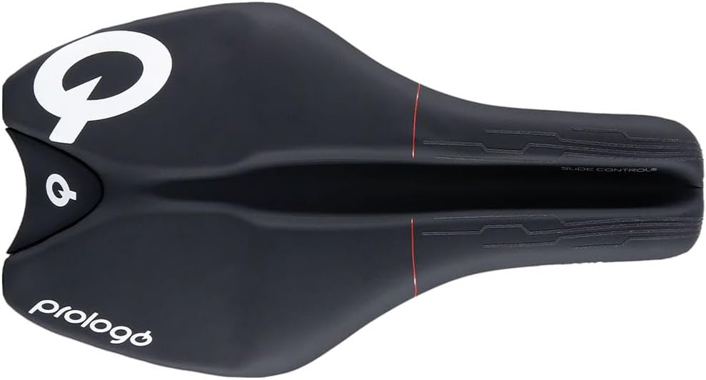 Prologo TGale Pas Slide Control TT Selle de Triathlon Noir 240 x 128 mm 240x128mm Rail en carbone Nack Noir rigide