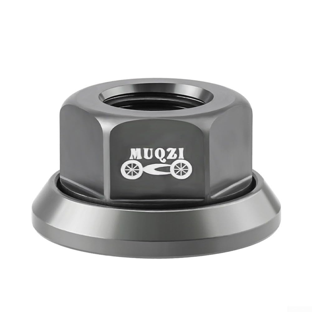 Lot de 4 écrous de moyeu M10 pour vélo à pignon fixe (couleur titane) Couleur titane.