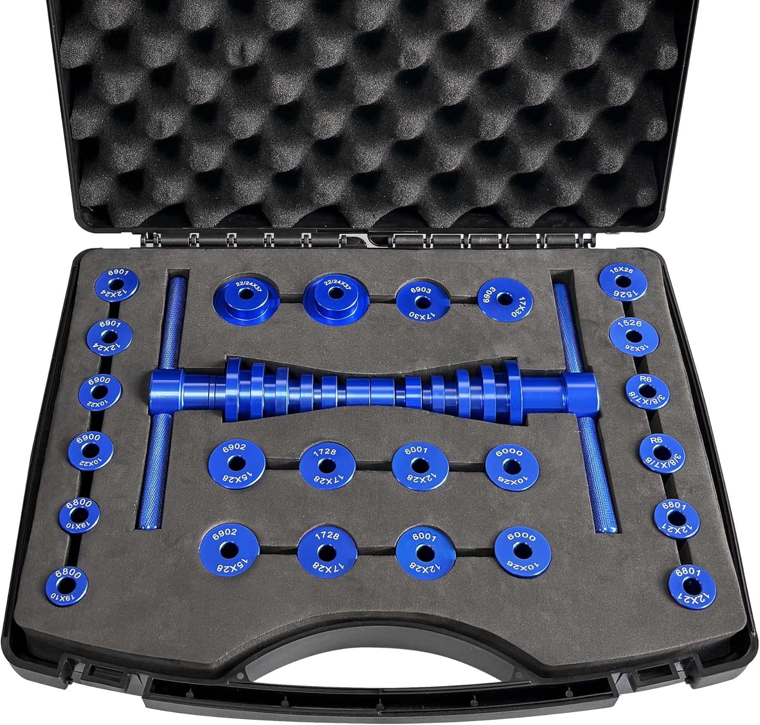 Kit de pressage de roulement intérieur de vélo, kit de pressage, outil de montage de moyeu, roulement de moyeu, outil d'installation de roulement intérieur Bleu