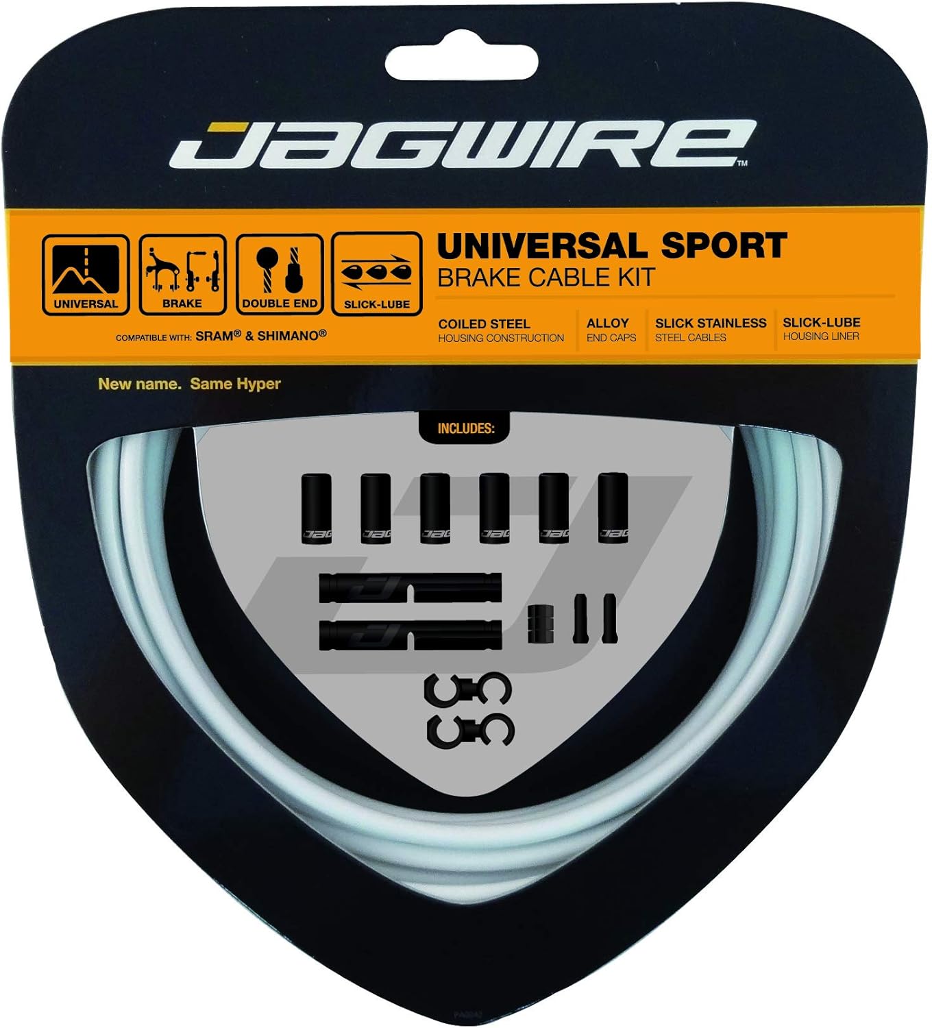 Jagwire Universal Sport Brake Kit Câble de Frein Blanc