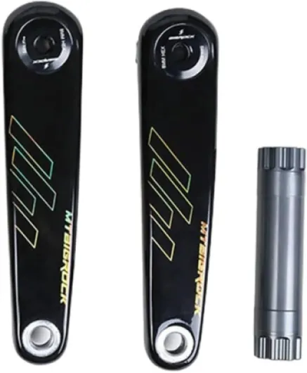 Manivelles de vélo en fibre de carbone au design élégant compatibles avec les plateaux DUB, mise à niveau parfaite pour les vélos de montagne (175 mm, doré)