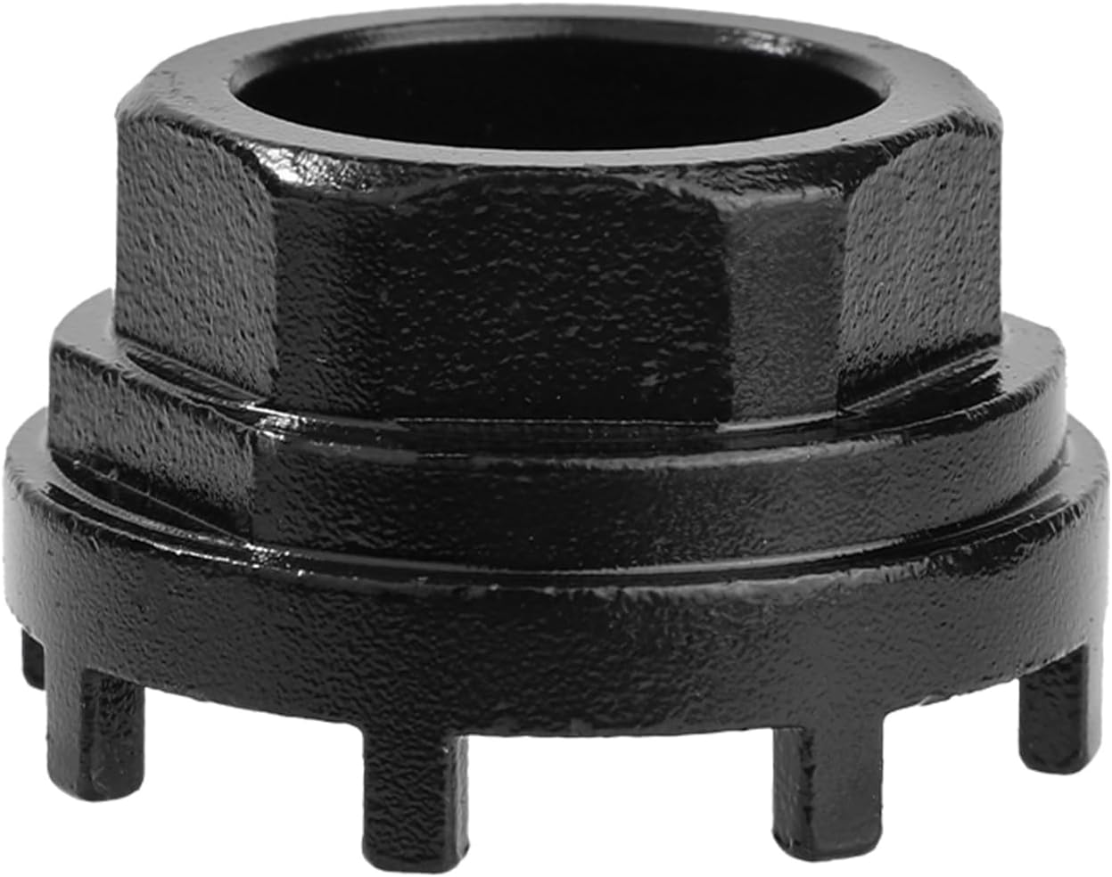 Goktvai Outil de Pédalier 8 Encoches, 8 Dents Pédalier Vélo Cannelé Outil Démontage Contre-Écrou Plateau Compatible avec SRAM Truvativ ISIS Bottom Bracket Cups