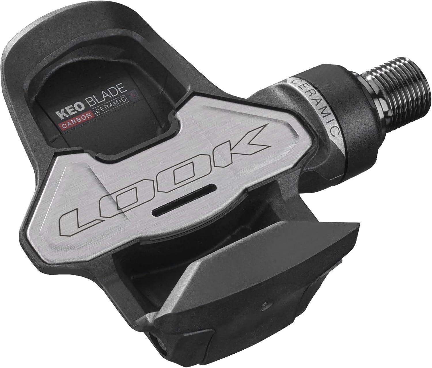 LOOK Cycle - Pédales de Vélo KEO Blade Carbon Ceramic Ti - Pédales Très Haute Performance - Légèreté Extrême - Puissance et Aérodynamie - Lames Carbone - Axes en Titane - Roulements en Céramique