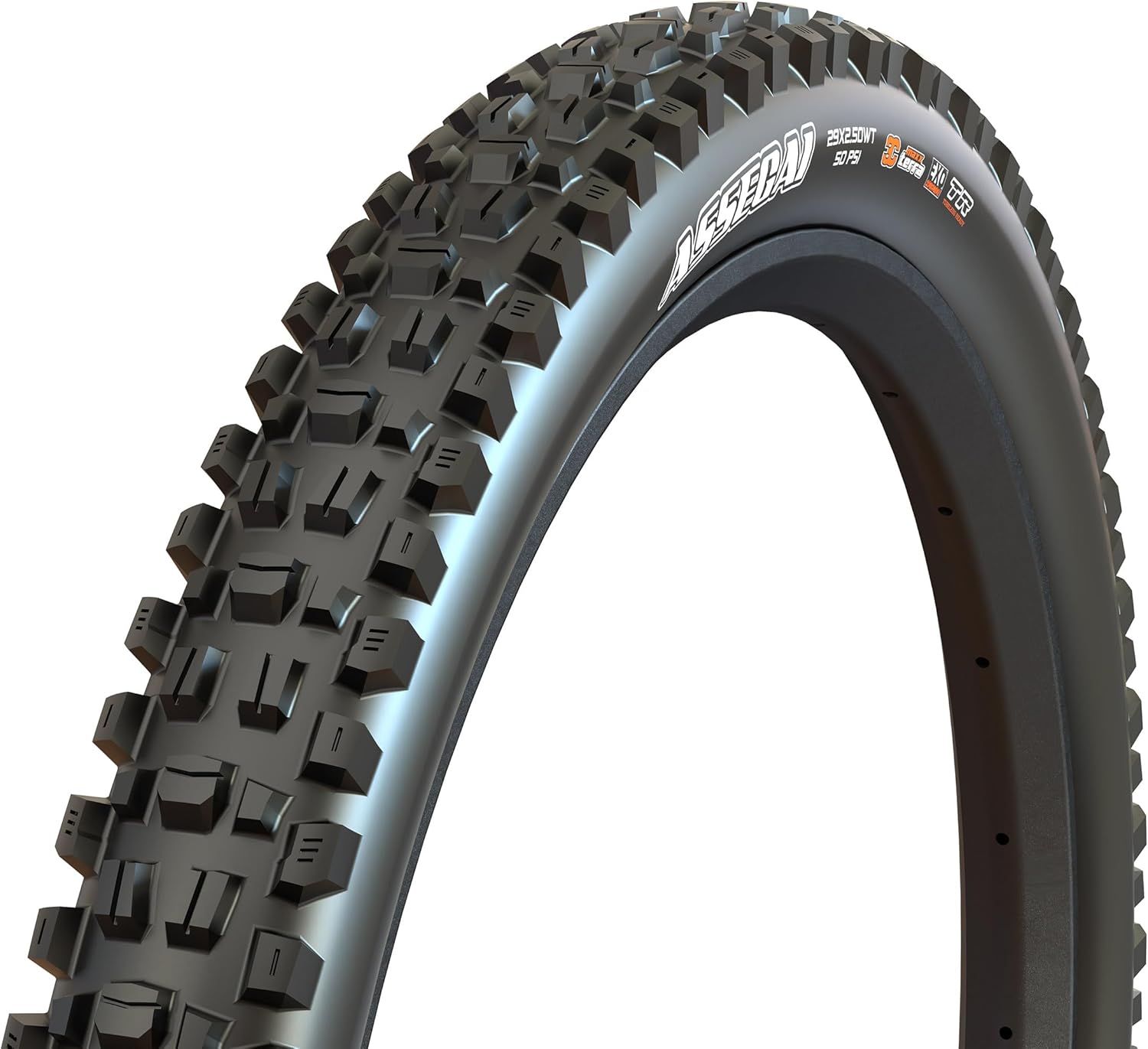 Maxxis Assegai 2.50 WT Folding Dual Compound EXO/TR Tyre - Black 27.5x2.50 WT
