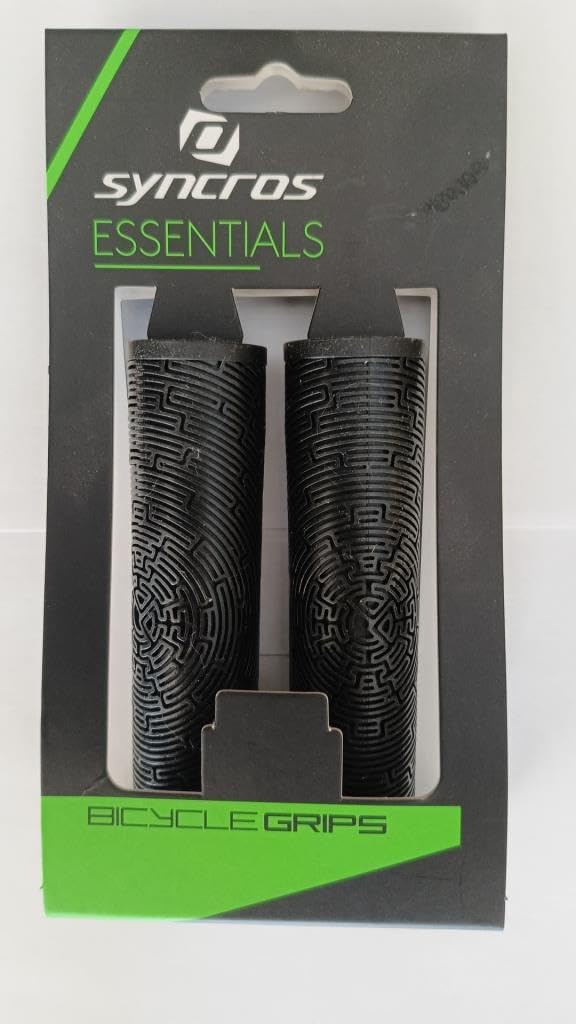 Syncros Poignées VTT Essentielles en Caoutchouc Noir pour Bicyclette