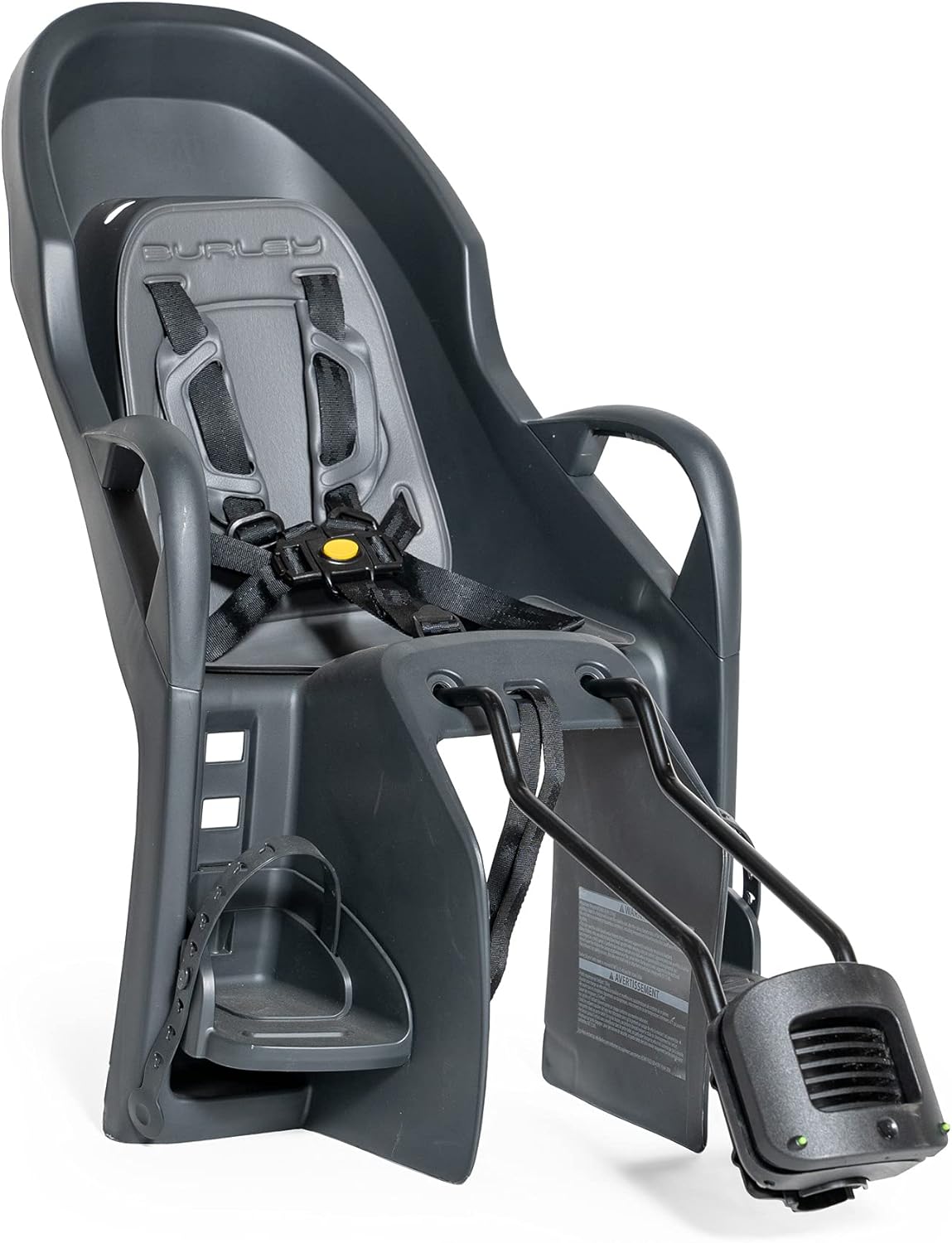 Burley Dash Siège de vélo pour Enfant Fm - Montage sur cadre Extended Rails noir/gris