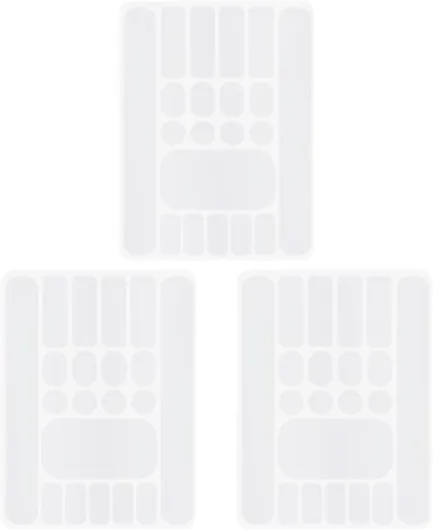WUSJCOF Lot de 3 autocollants anti-rayures, film protecteur pour cadre de vélo, autocollants de protection pour chaîne de vélo, adaptés aux vélos de route et aux VTT (blanc)