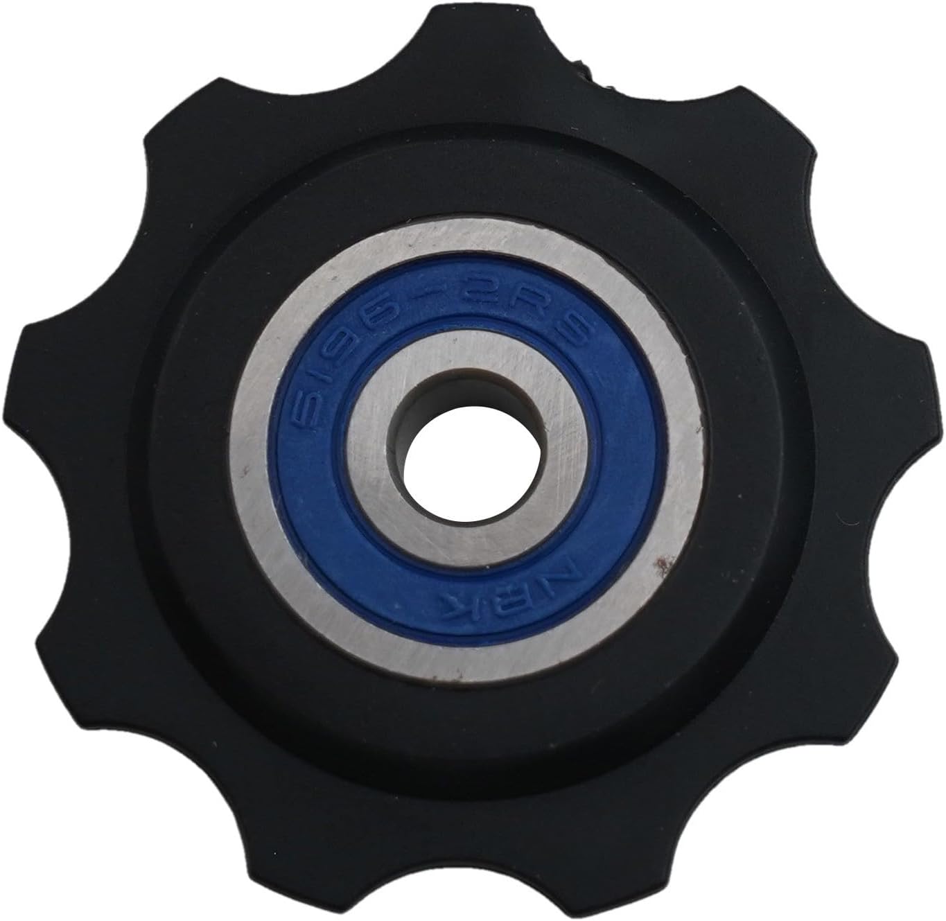 Homeponnew MRP FIFTY-FIFTY Rouleau de guidage de chaîne – Remplacement en acier plastique (9 g, ultra léger, noir, design anti-chute)