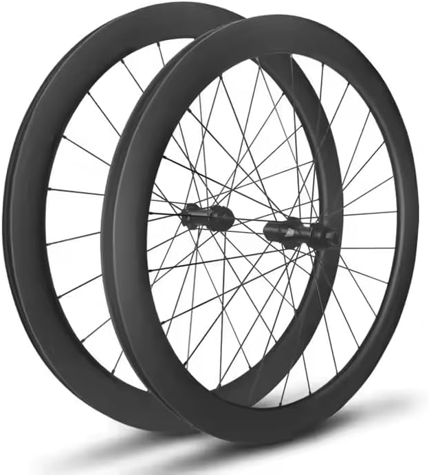 Ensemble de roues en fibre de carbone 700C 50 mm pour vélo de route 50 mm - Six holes TA