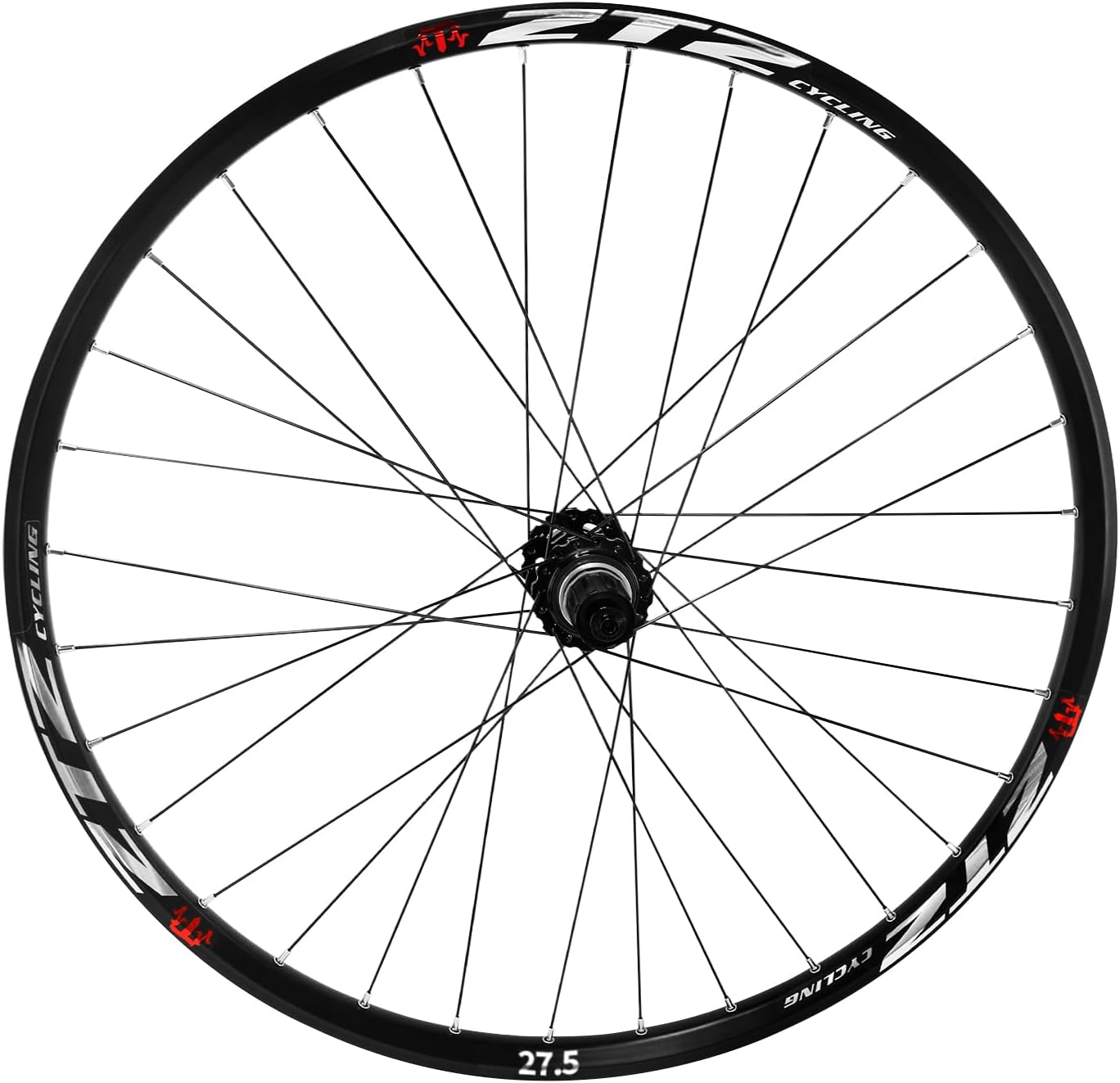 Roues de vélo de montagne de 26"/69,8 cm/73,7 cm, jantes en alliage d'aluminium ultra légères 32H haute résistance, frein à disque à dégagement rapide, jeu de roues de VTT compatible avec cassette Roue arrière 27.5"