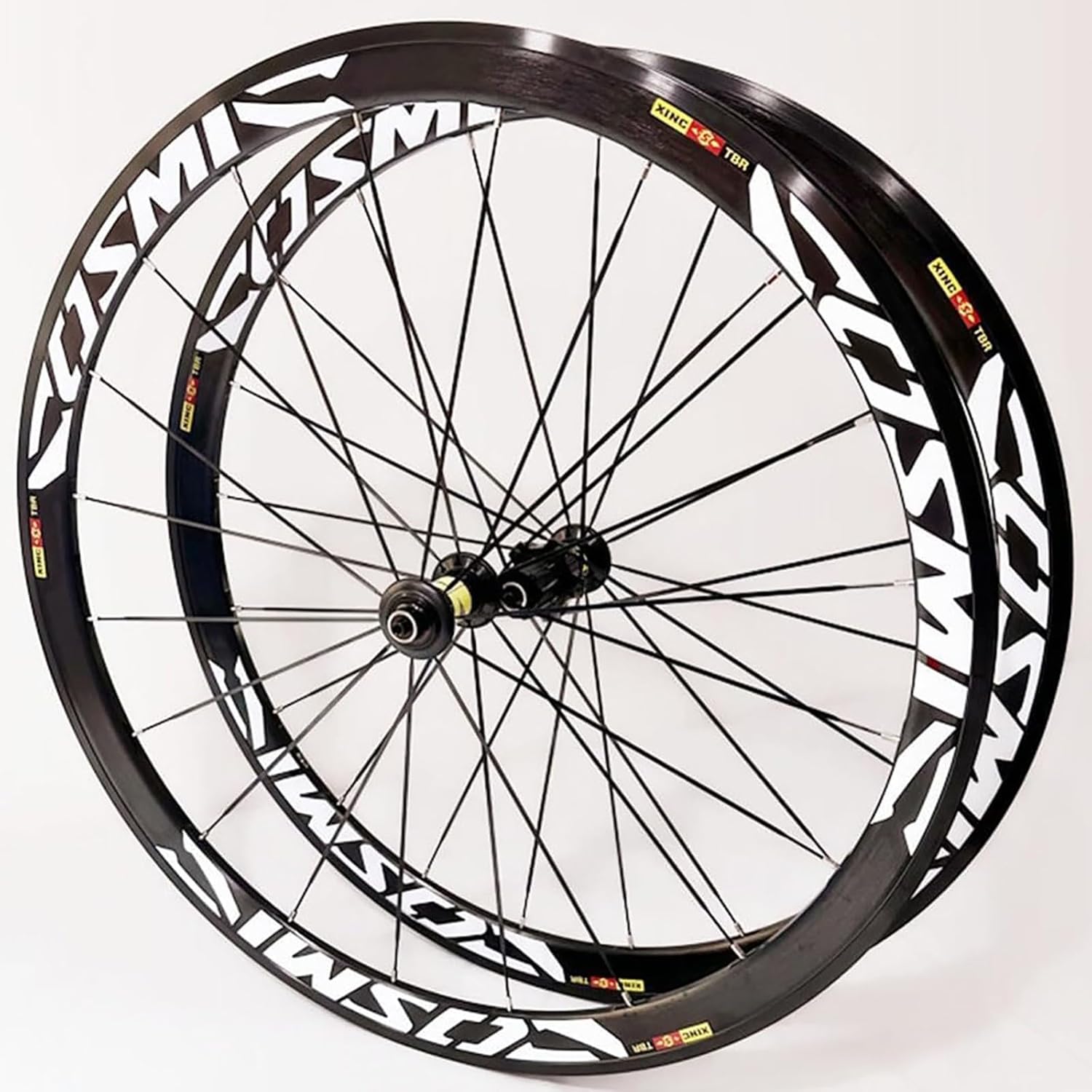 Paire De Roues De Vélo De Route 700C * 23C-25C-28C 40/50MM en Alliage D'aluminium C/V, Libération De Jante De Frein pour 7 8 9 10 11 Vitesses, Moyeux Rapides 20H 120 Clics B 700C-40MM