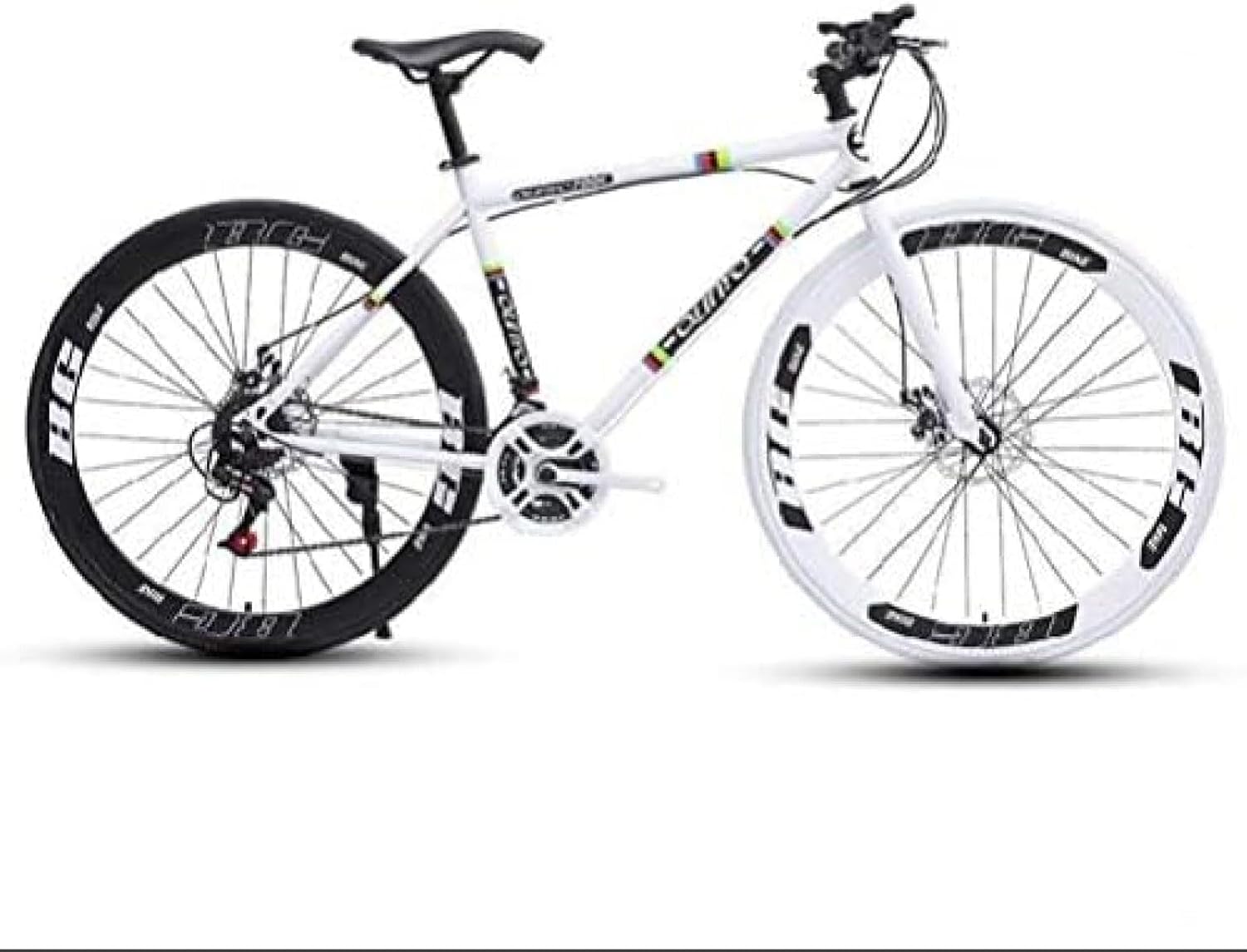 Vélo De Route pour Hommes et Femmes, 24 Vitesses, Cadre en Acier à Haute Teneur en Carbone, Vélos de Course pour Adultes, Double Frein À Disque