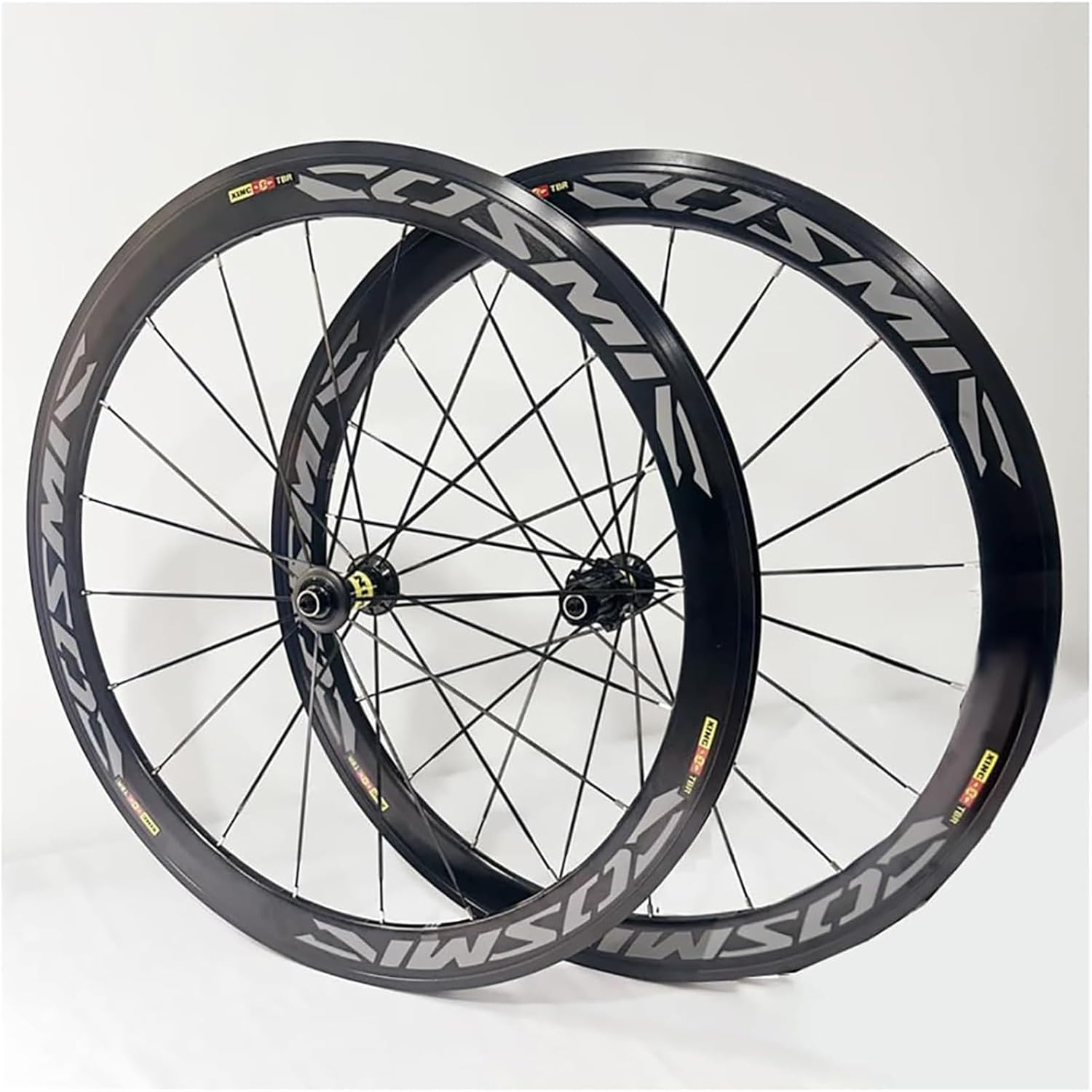 Paire De Roues De Vélo De Route 700C * 23C-25C-28C 40/50MM en Alliage D'aluminium C/V, Libération De Jante De Frein pour 7 8 9 10 11 Vitesses, Moyeux Rapides 20H 120 Clics A 700C-50MM
